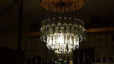 bottle chandelier