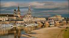 old town with Elbe river