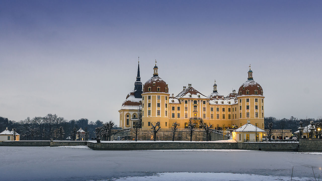Schloss Moritzburg im Winter