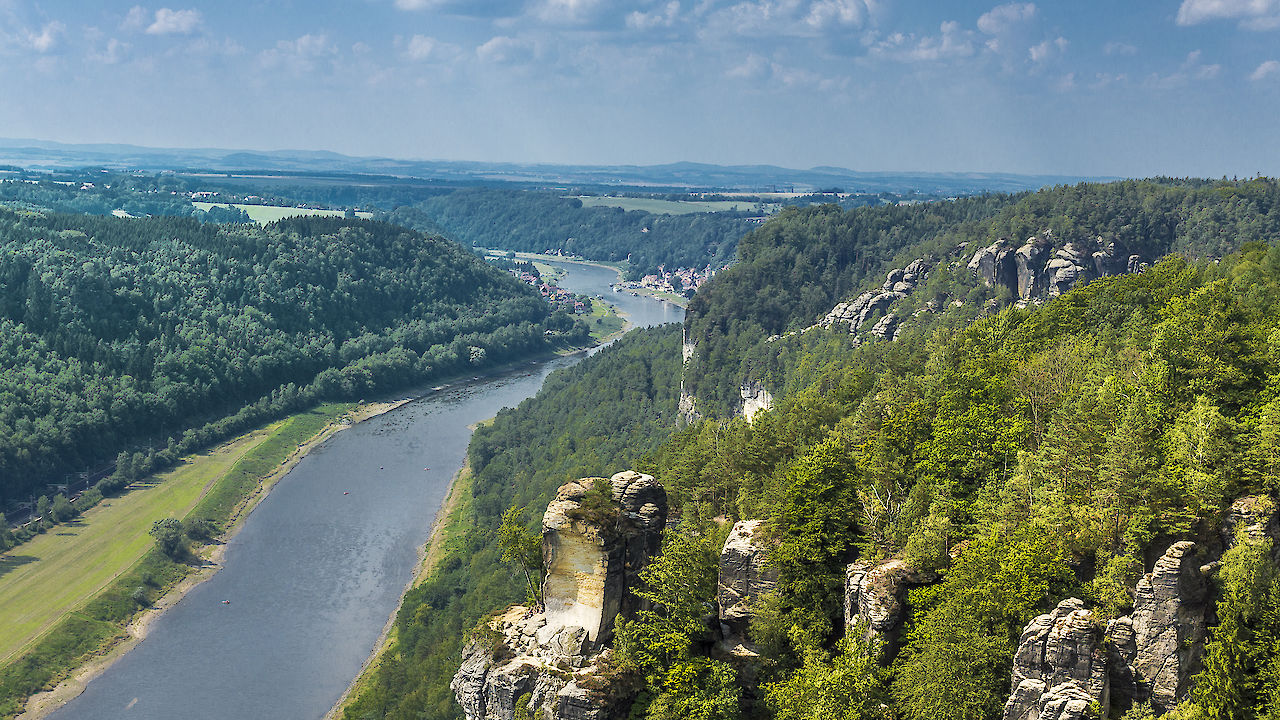 Elbtalblick im Elbsandsteingebirge