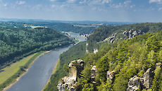 river view in the Elbe Sandstone Mountains