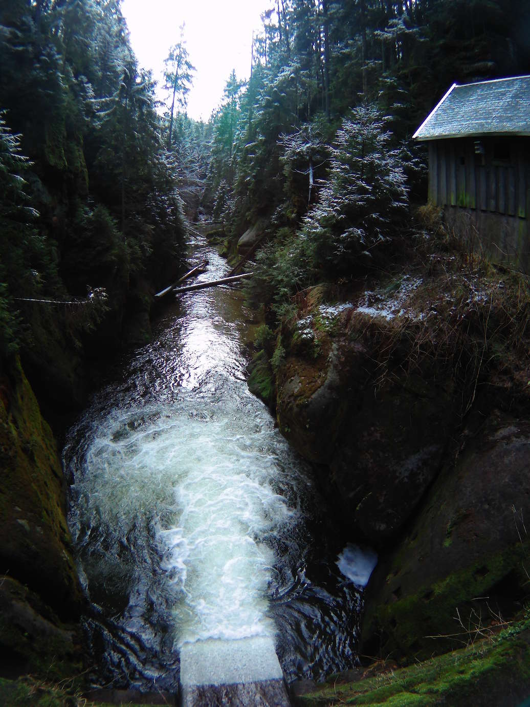 Obere Schleuse in Saxon Switzerland or the border of Germany and Czech Republic