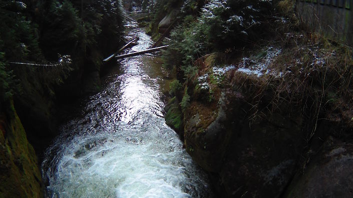 Obere Schleuse in Saxon Switzerland or the border of Germany and Czech Republic