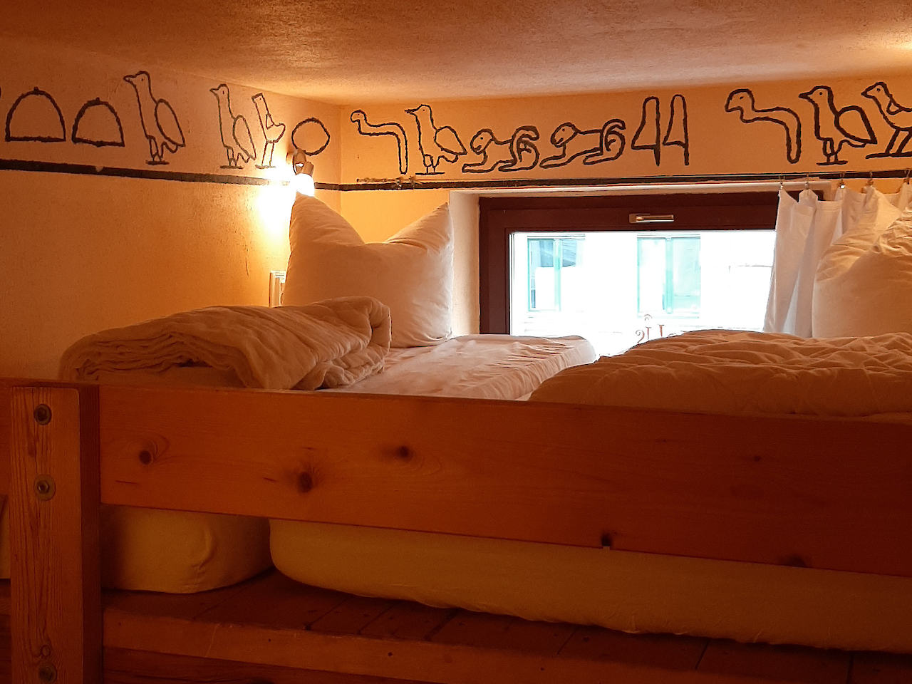 Detalle de la habitación doble en Egipto