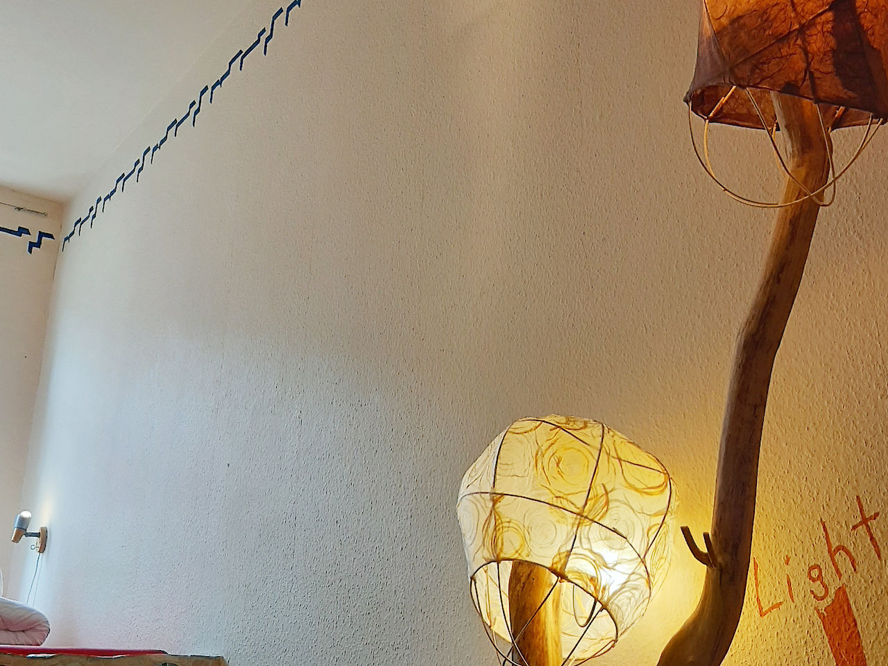 Lámpara de detalle de habitación doble en mosaico