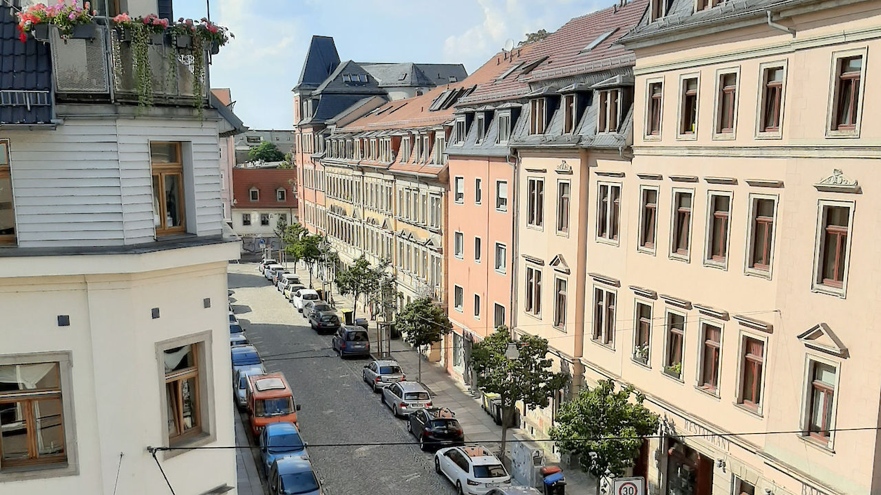 Pokój religijny balkon Sebnitzer Strasse