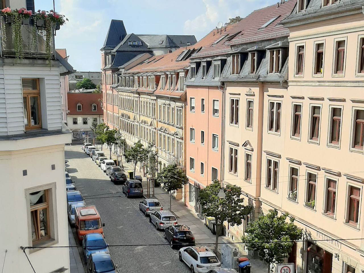 Balcon de la salle de religion Sebnitzer Strasse