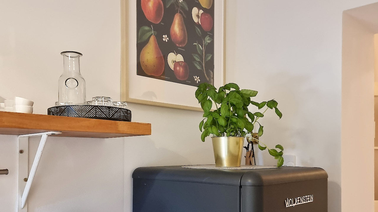 Appartement familial - vue détaillée de la cuisine