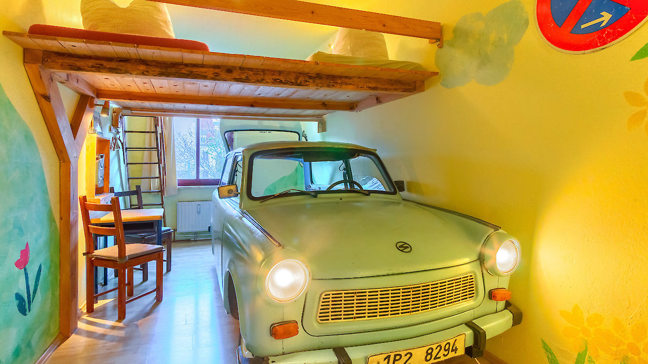 Fenêtre de la chambre double de Trabbi